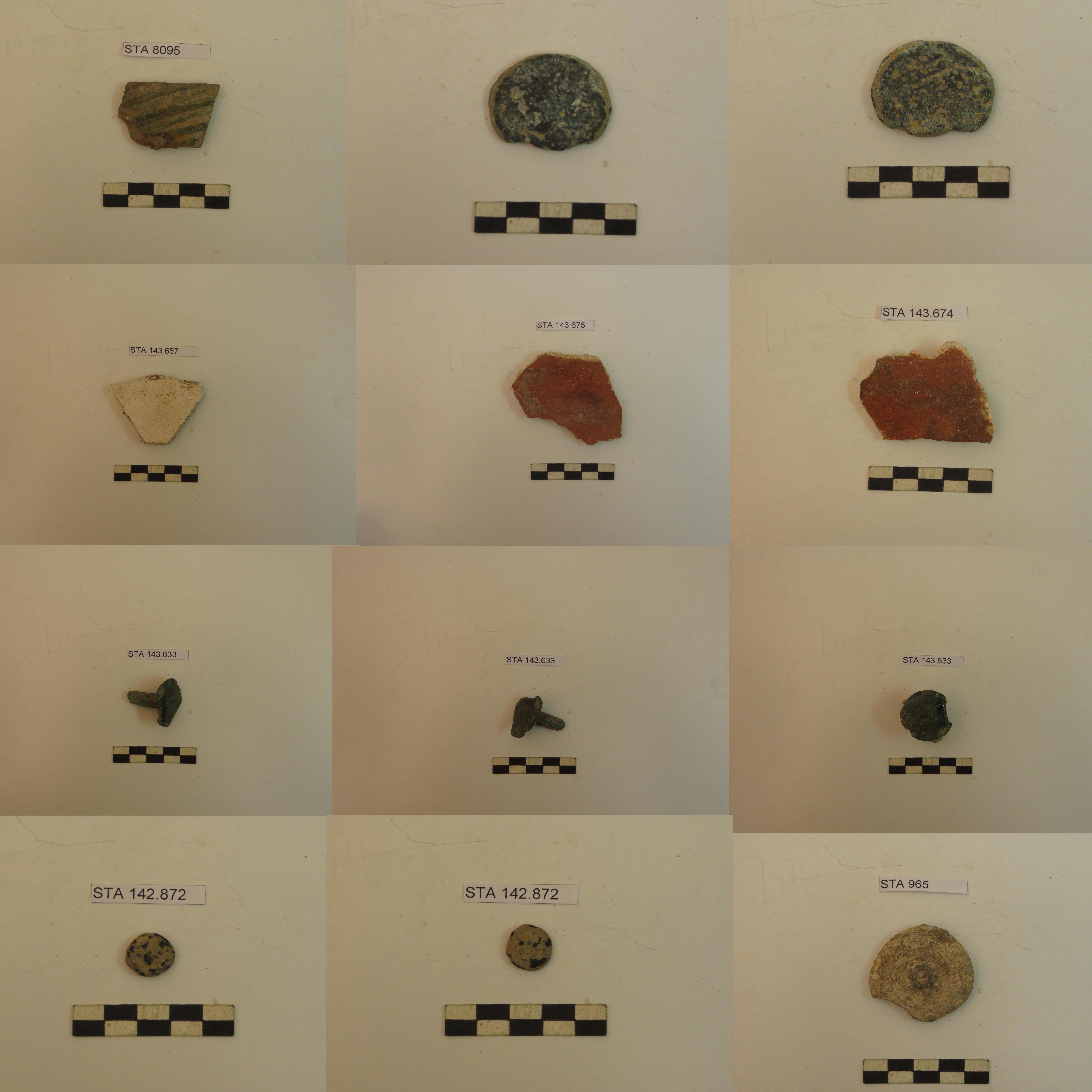 Materiale proveniente da ricognizione (reperti numismatici, metallo, ceramica, reperti antropologici)