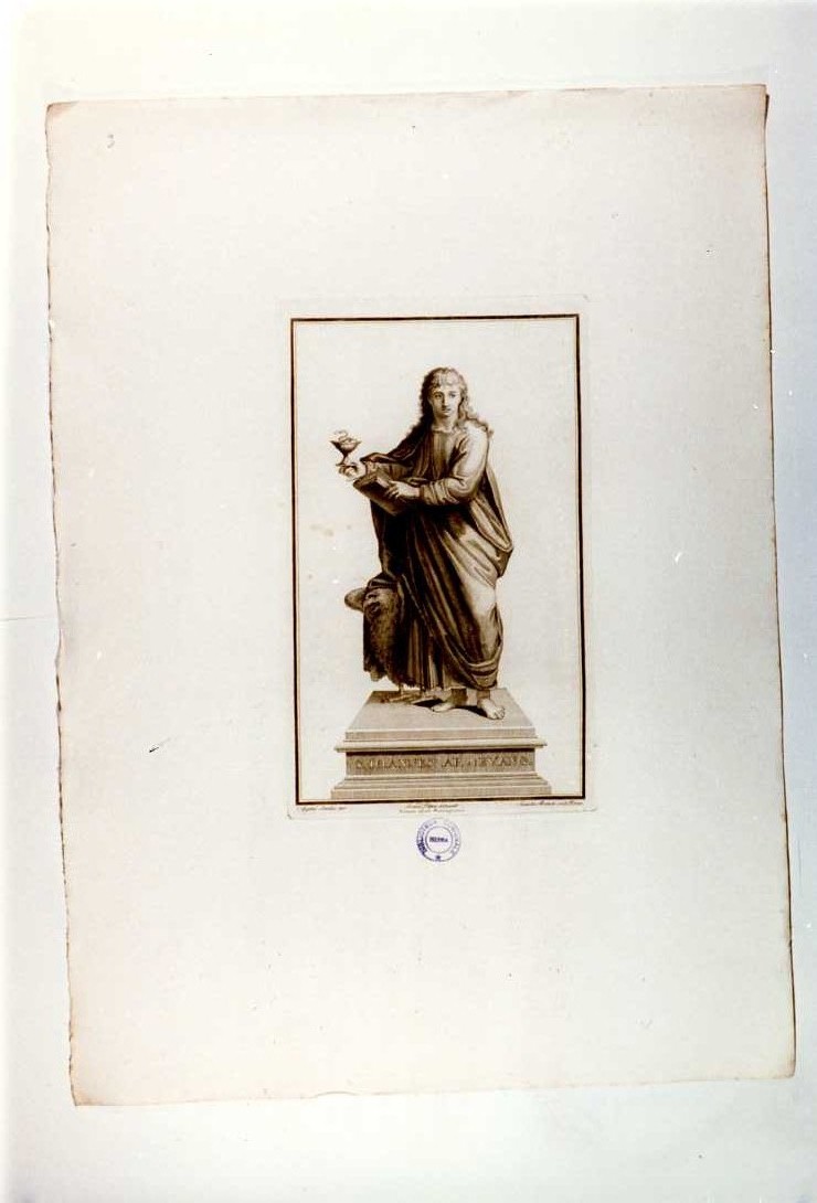 SAN GIOVANNI EVANGELISTA (stampa, serie) di Sanzio Raffaello, Bianchi Secondo, Petrini Giovanni (prima metà sec. XIX)