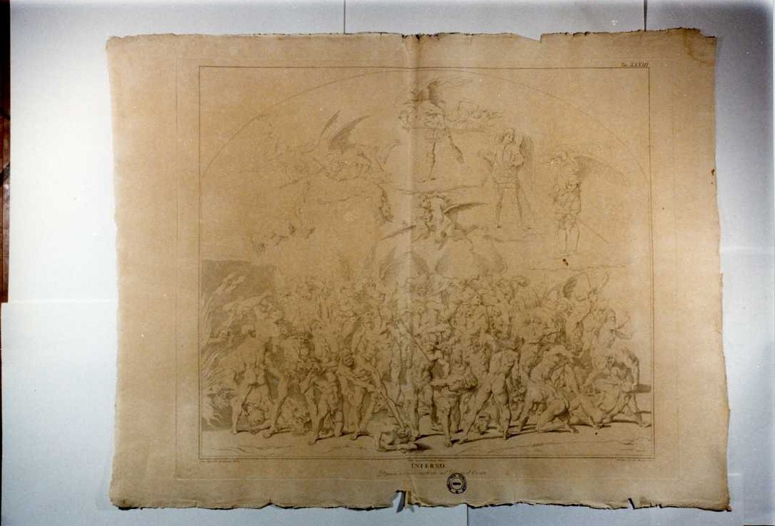 INFERNO (stampa, serie) di Signorelli Luca, Leonetti Giovan Battista, Cencioni Carlo (sec. XVIII)