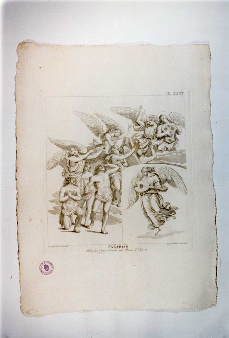 ANGELI E ANIME BEATE (stampa, serie) di Signorelli Luca, Mochetti Alessandro, Cencioni Carlo (sec. XVIII)
