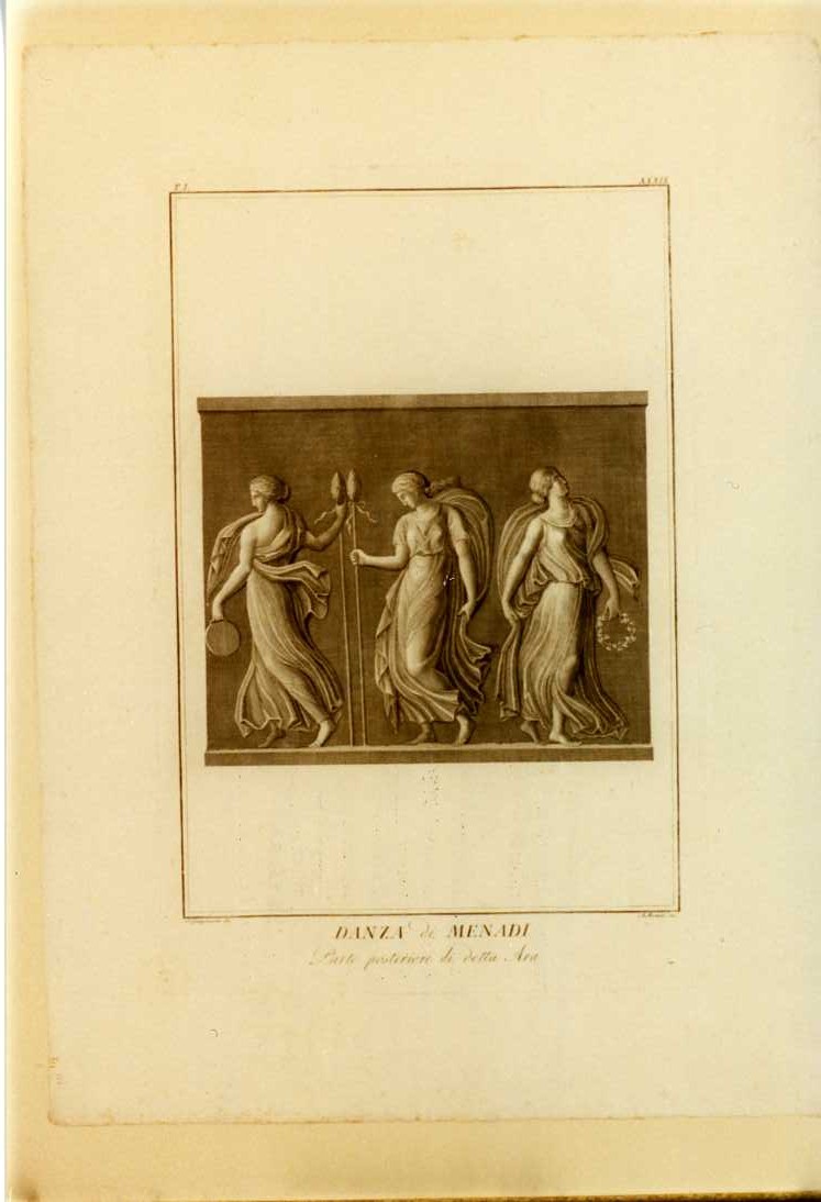 DANZA DELLE MENADI (stampa) di Mochetti Alessandro, Giangiacomo Francesco (prima metà sec. XIX)