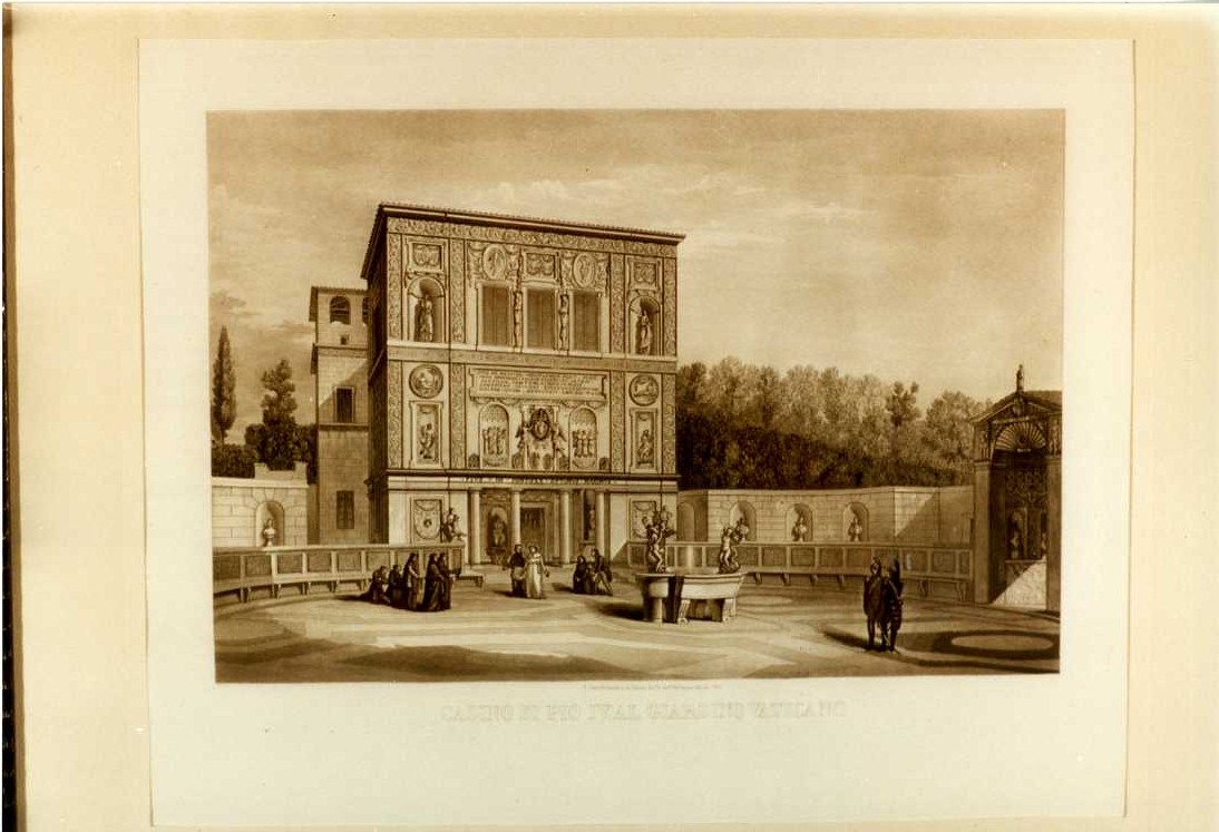 VEDUTA DEL CASINO DI PIO IV (stampa, serie) di Cacchiarelli P, Cleber G (sec. XIX)