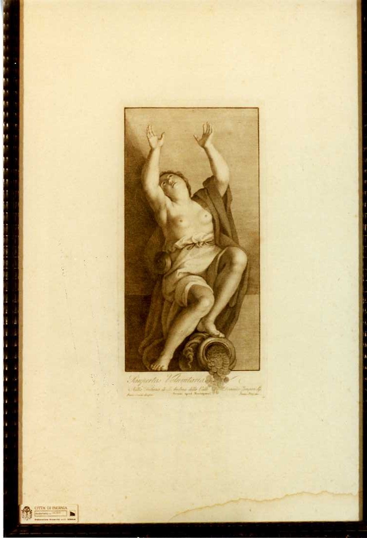 LA POVERTA' (stampa, serie) di Zampieri Domenico detto Domenichino, Pozzi Francesco, Cecchi Francesco (seconda metà sec. XVIII)