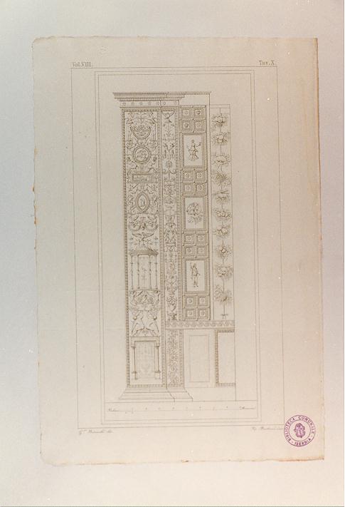 GROTTESCHE (stampa tagliata, serie) di Sanzio Raffaello, Bertoni Pio, Bianchi Giuseppe (sec. XIX)