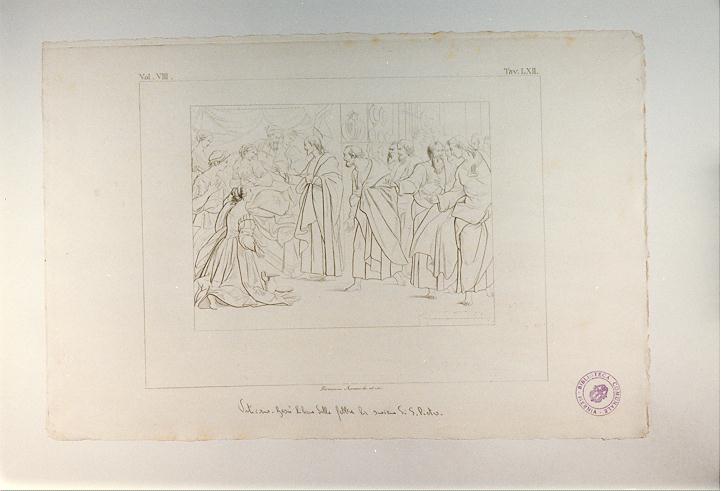 GUARIGIONE DELLA SUOCERA DI PIETRO (stampa tagliata, serie) di Sanzio Raffaello, Ascani Domenico (sec. XIX)