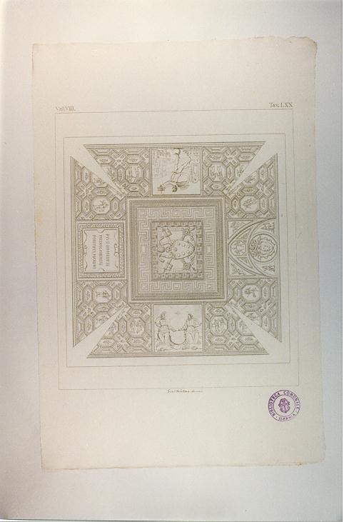 VELA DEL TERZO LOGGIATO (stampa tagliata, serie) di Giovanni da Udine, Fontana Giacomo (sec. XIX)