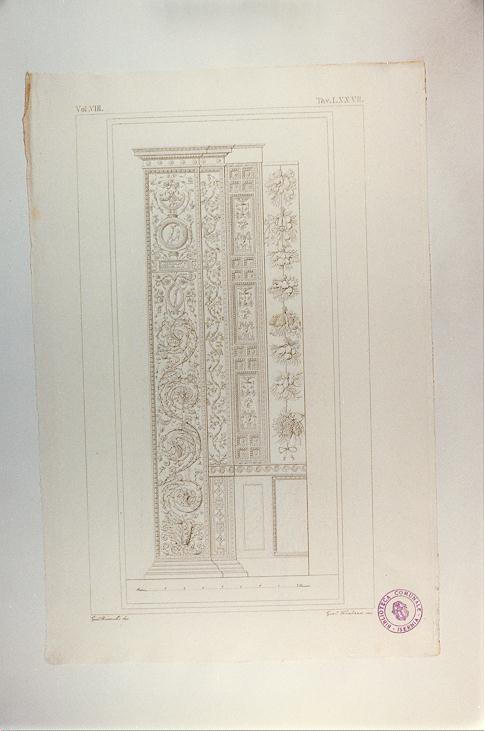 GROTTESCHE (stampa tagliata, serie) di Giovanni da Udine, Fontana Giacomo, Bianchi Giuseppe (sec. XIX)