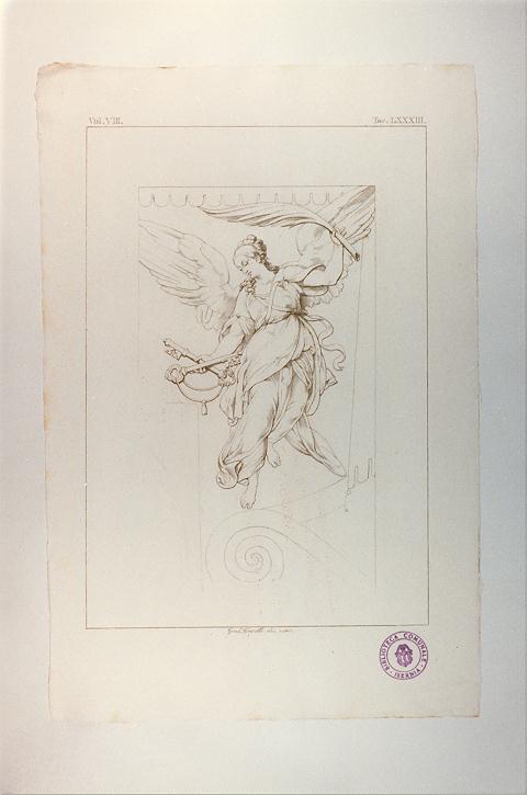 VIRTU' (stampa tagliata, serie) di Zuccari Taddeo, Ferretti Giuseppe (sec. XIX)