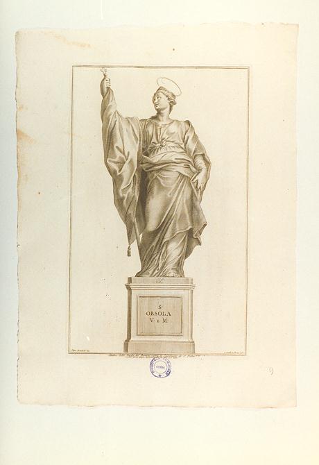 SANT'ORSOLA (stampa, serie) di Bernini Gian Lorenzo (bottega), Bombelli Pietro Leone (sec. XVIII)