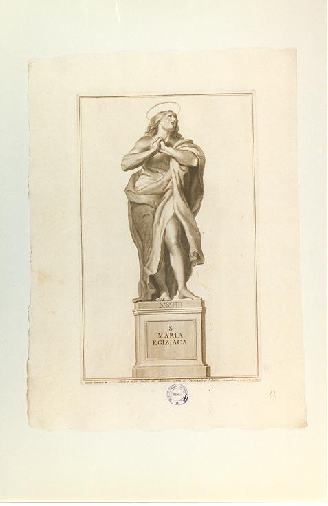 SANTA MARIA EGIZIACA (stampa, serie) di Bernini Gian Lorenzo (bottega), Bombelli Pietro Leone, Cavallucci Antonio (sec. XVIII)