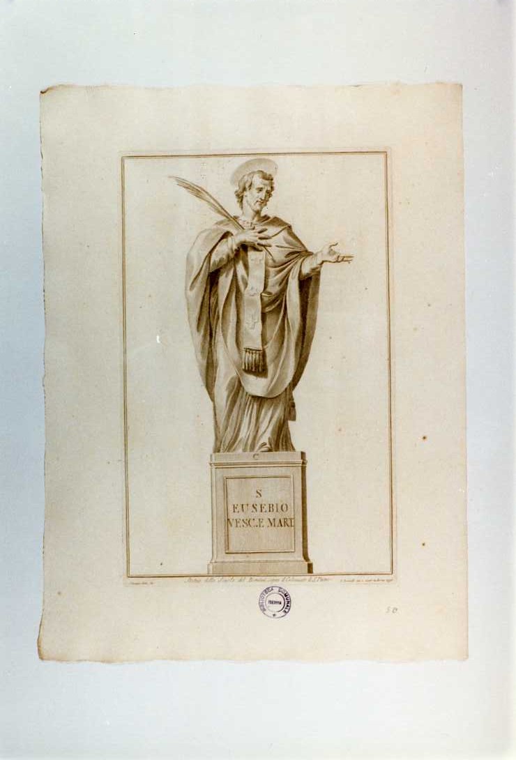 SANT'EUSEBIO (stampa, serie) di Bernini Gian Lorenzo (bottega), Bombelli Pietro Leone, Cades Giuseppe (sec. XVIII)
