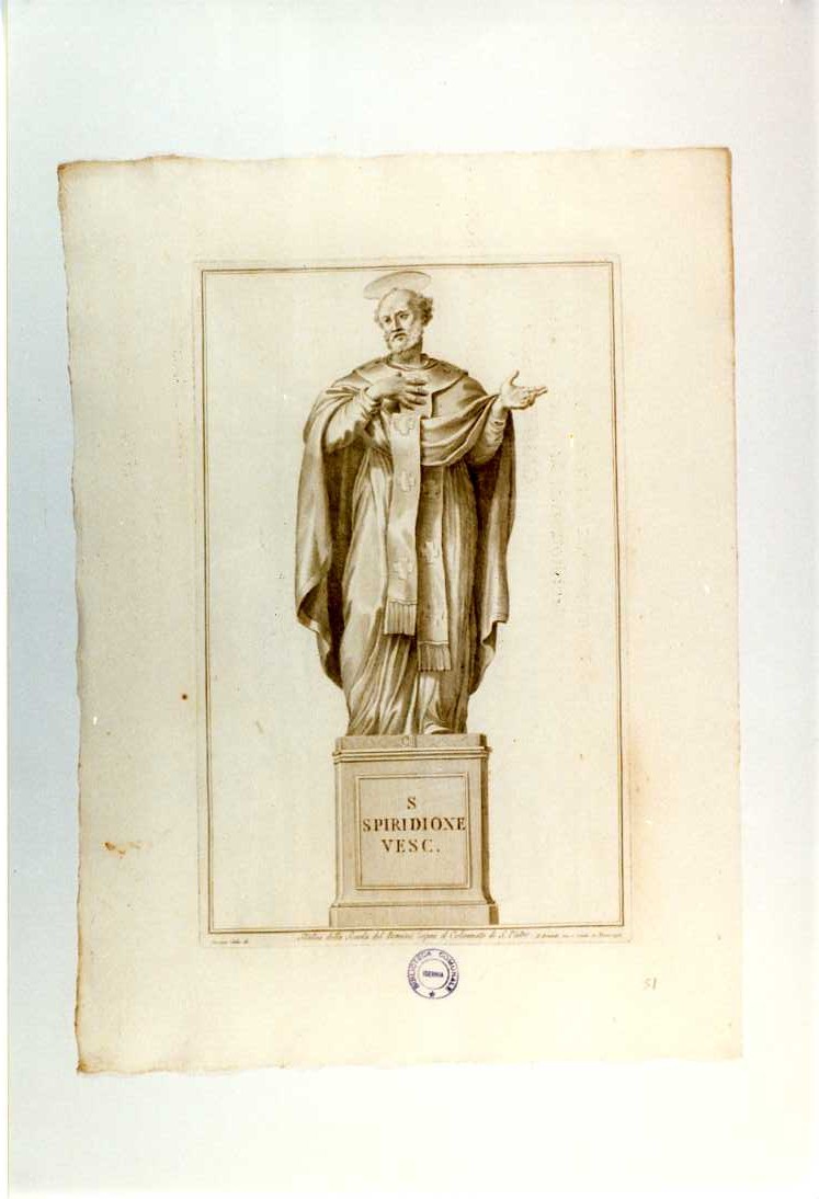 SAN SPIRIDIONE (stampa, serie) di Bernini Gian Lorenzo (bottega), Bombelli Pietro Leone, Cades Giuseppe (sec. XVIII)