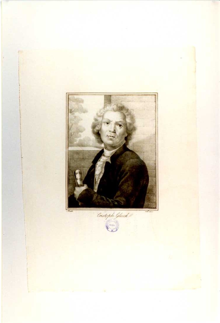 C. GLUCK (stampa tagliata, serie) di Haster (sec. XIX)