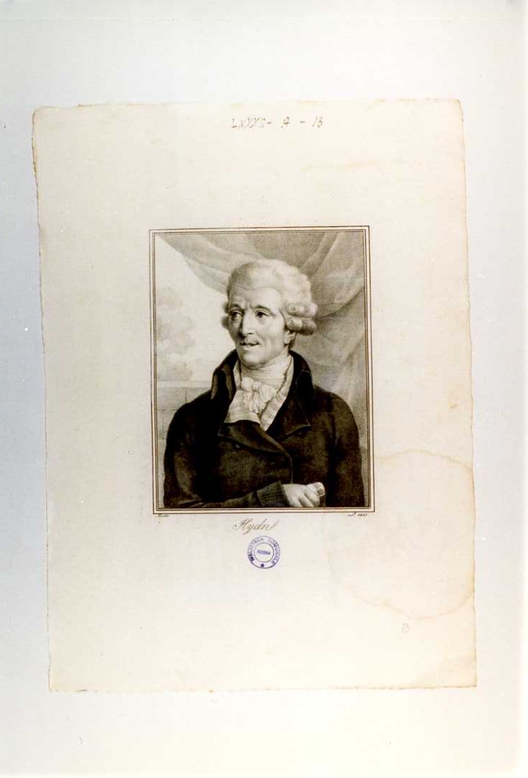 HAYDN (stampa tagliata, serie) di Haster (sec. XIX)