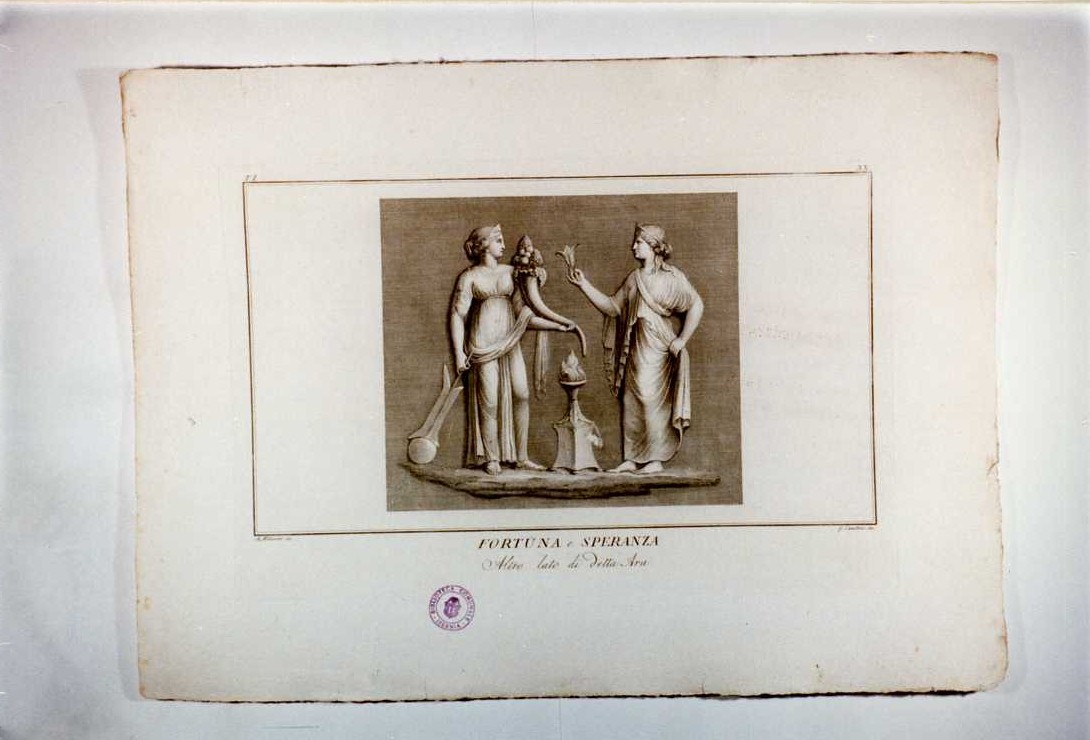 FORTUNA E SPERANZA (stampa, serie) di Carattoni Girolamo, Miliarini A (sec. XIX)