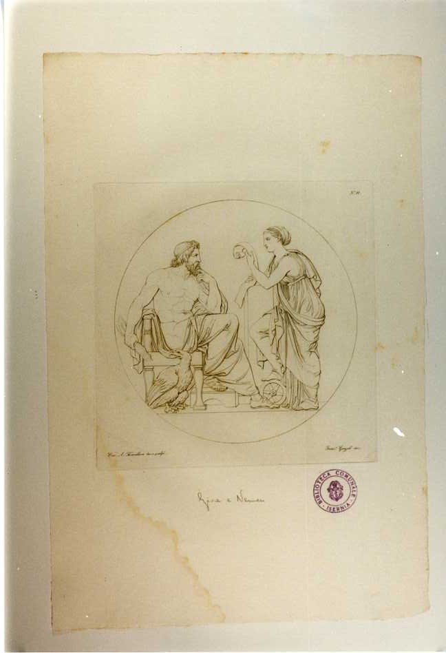 GIOVE E NEMESI (stampa, serie) di Thorwaldsen Bertel, Garzoli Francesco, Abate Misserini (sec. XIX)