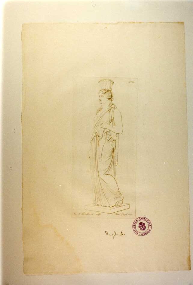 CARIATIDE (stampa, serie) di Thorwaldsen Bertel, Garzoli Francesco, Abate Misserini (sec. XIX)