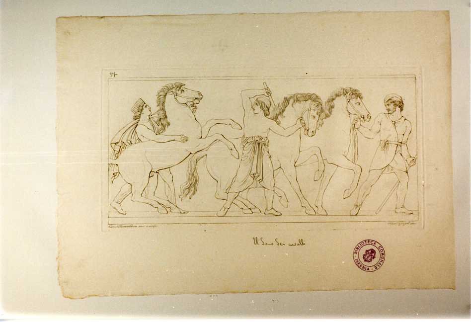 IL DONO DEI CAVALLI (stampa, serie) di Thorwaldsen Bertel, Garzoli Francesco, Abate Misserini (sec. XIX)