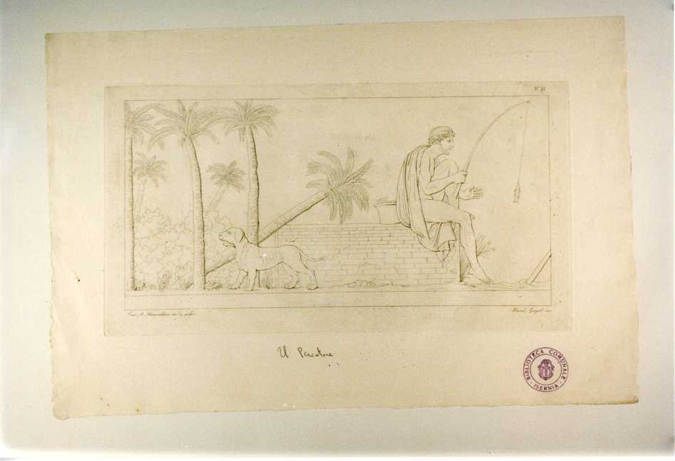 PESCATORE (stampa, serie) di Thorwaldsen Bertel, Garzoli Francesco, Abate Misserini (sec. XIX)
