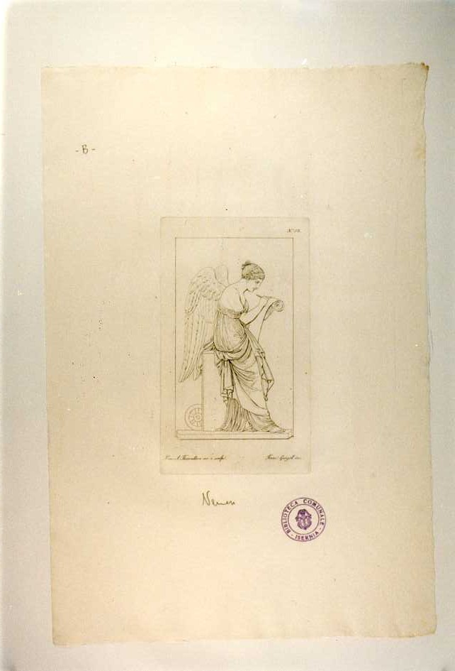 NEMESI (stampa, serie) di Thorwaldsen Bertel, Garzoli Francesco, Abate Misserini (sec. XIX)