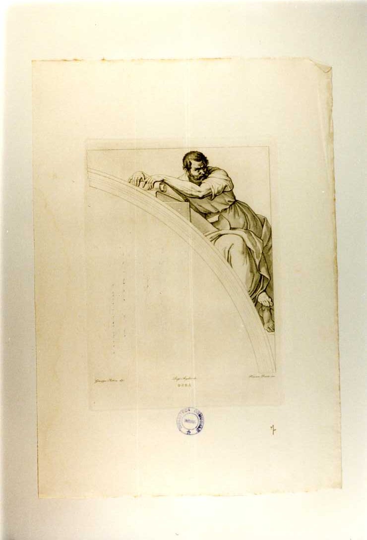 PROFETA OSEA (stampa, serie) di De Ribera Jusepe detto Spagnoletto, Pisante Francesco, Angelini Luigi (sec. XIX)