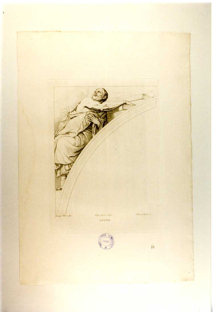 PROFETA AGGEO (stampa, serie) di De Ribera Jusepe detto Spagnoletto, Pisante Francesco, Angelini Luigi (sec. XIX)