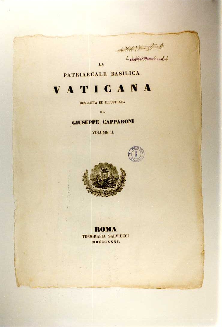CORONA DI ALLORO E SIMBOLI DELLE ARTI E MESTIERI (stampa, serie) di Capparoni Giuseppe (sec. XIX)