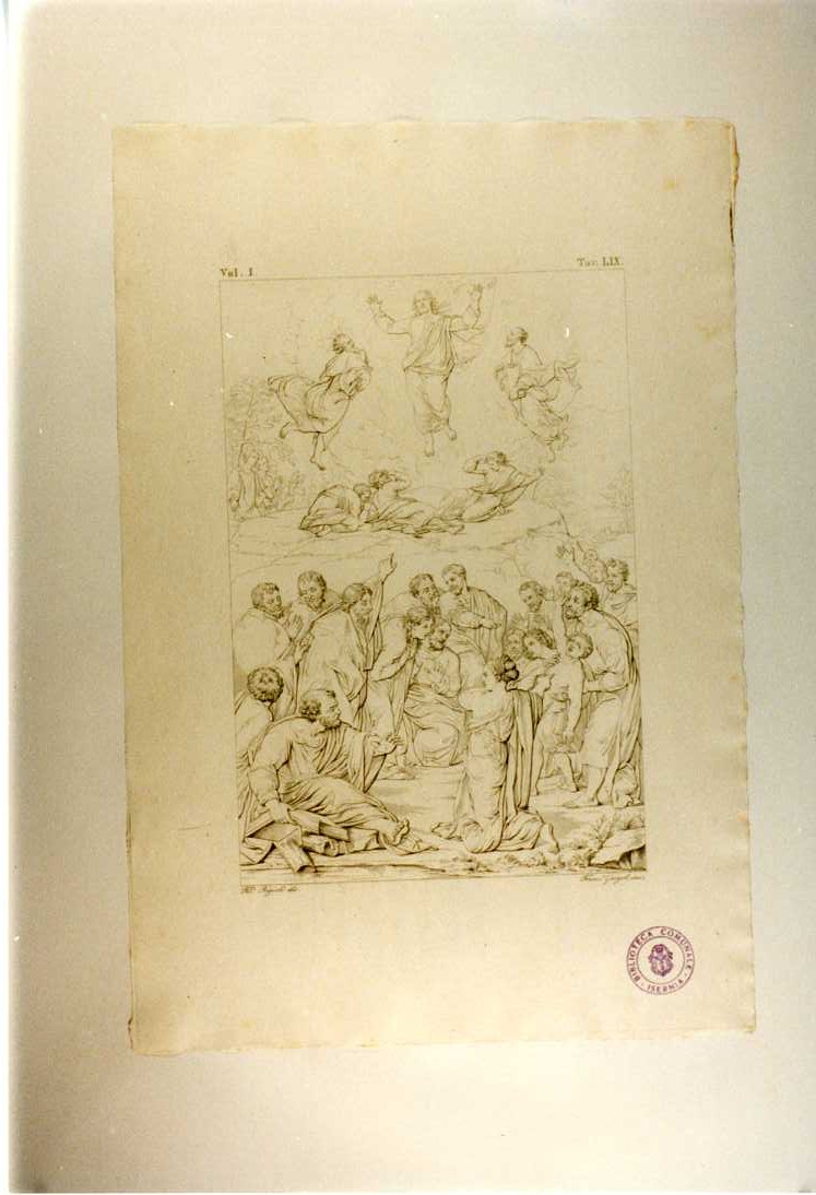 TRASFIGURAZIONE (stampa smarginata, serie) di Sanzio Raffaello, Garzoli Francesco, Bigioli Filippo (sec. XIX)