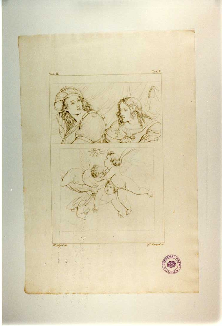 AFFRESCHI (stampa tagliata, serie) di Mitterpoch Gioacchino, Bigioli Filippo (sec. XIX)