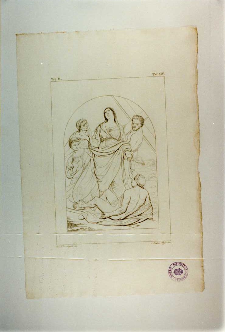 SANTA ELENA (stampa tagliata, serie) di Sacchi Andrea, Russo Andrea, De Angelis Vincenzo (sec. XIX)