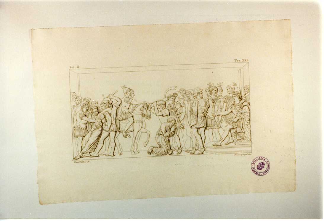 DECOLLAZIONE DI SAN PAOLO (stampa tagliata, serie) di Garzoli Francesco, Fattori Crescenzo (sec. XIX)