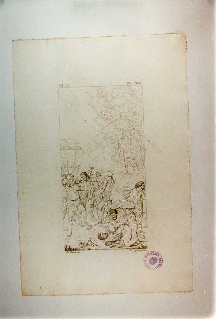 LA CATTURA (stampa tagliata, serie) di Muziano Girolamo, Garzoli Francesco, Consoni Nicola (sec. XIX)