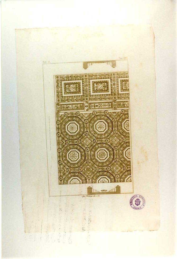 CASSETTONI DELLA VOLTA PICCOLA (stampa smarginata, serie) di Fontana Giacomo (sec. XIX)