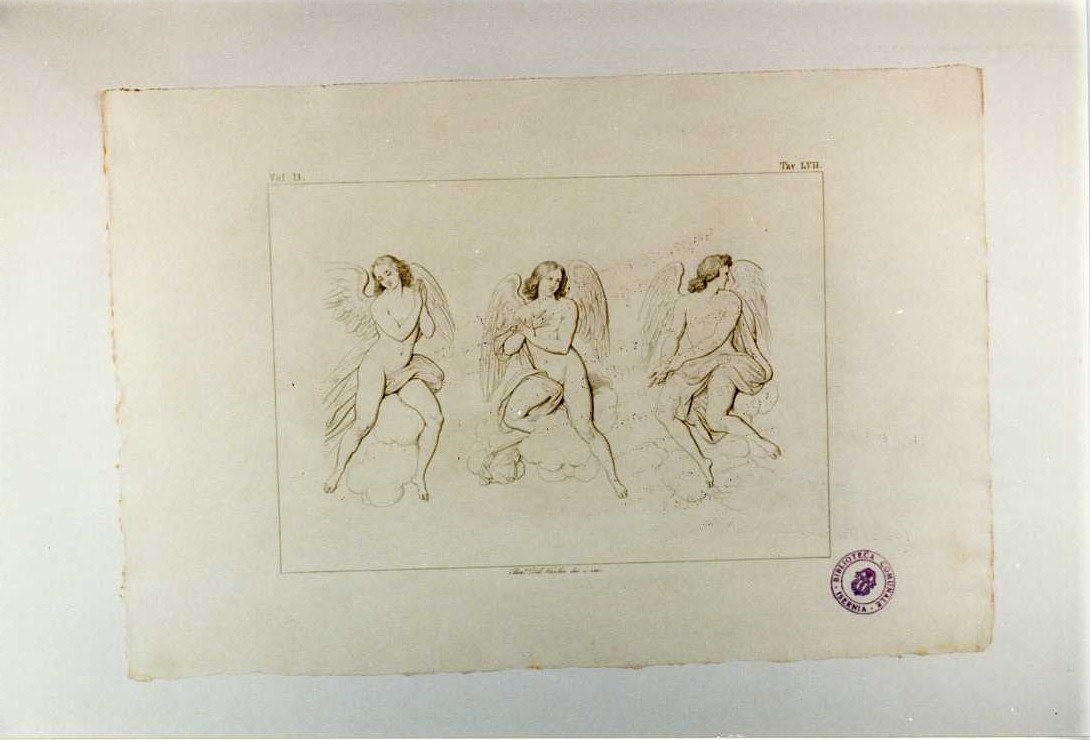ANGELI (stampa smarginata, serie) di Cesari Giuseppe detto Cavalier d'Arpino, Del Vecchio Beniamino (sec. XIX)
