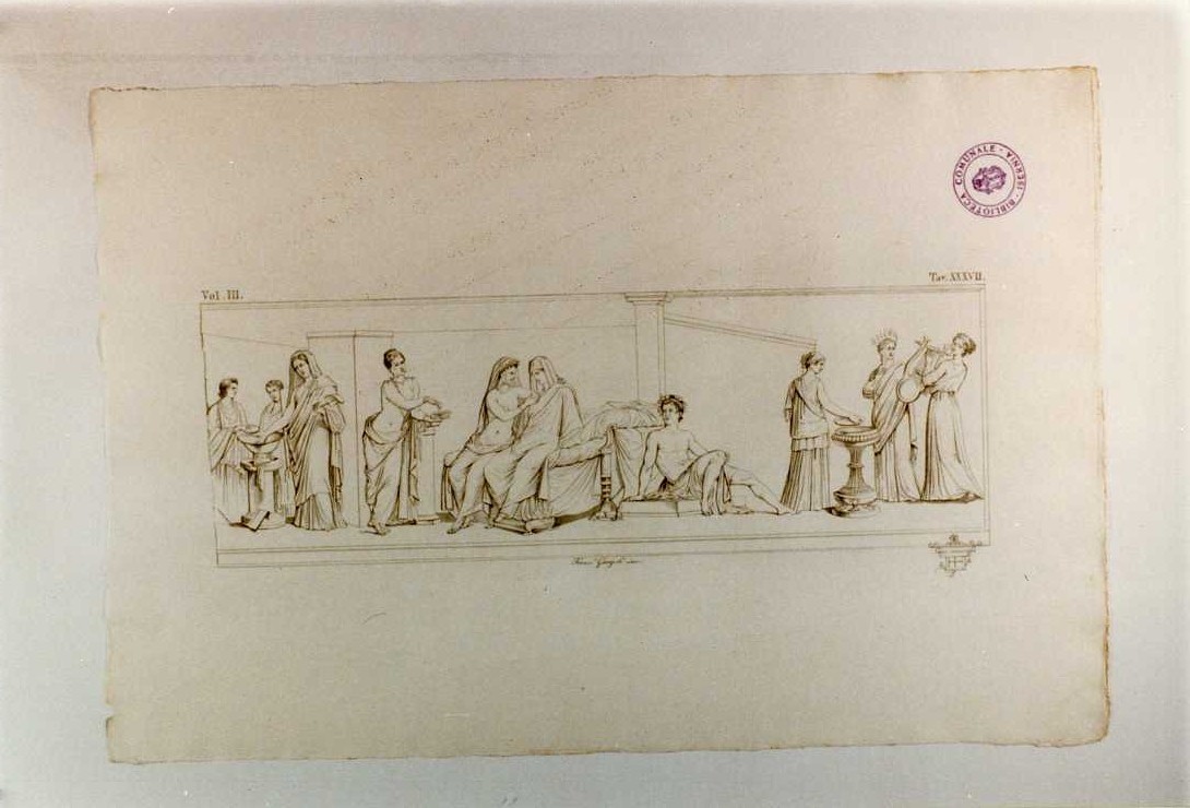 NOZZE ALDOBRANDINE (stampa smarginata, serie) di Garzoli Francesco (sec. XIX)