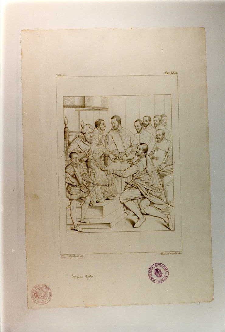 DIPINTO (stampa smarginata, serie) di Pulzone Scipione, Del Vecchio Beniamino, Pagliuolo Francesco (sec. XIX)