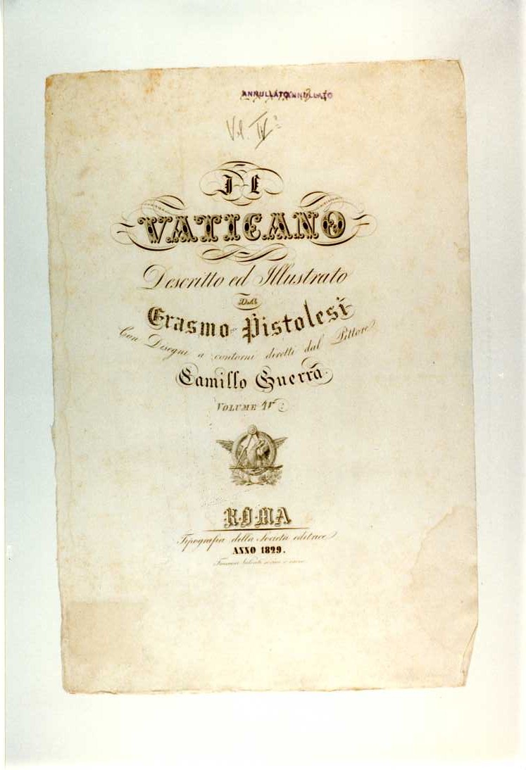 SIMBOLO DELLA TIPOGRAFIA (stampa smarginata, serie) di Valenti Francesco (sec. XIX)