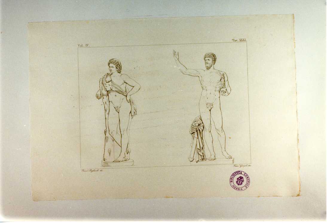 ERCOLE; DOMIZIANO (stampa smarginata, serie) di Garzoli Francesco, Pagliuolo Francesco (sec. XIX)