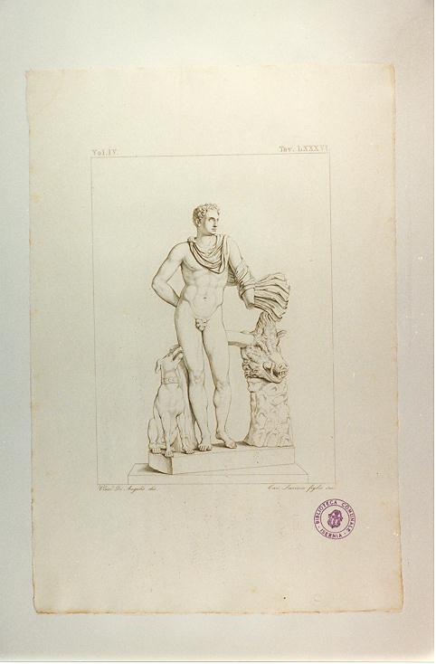 MELEAGRO (stampa smarginata, serie) di Lasinio Giovanni Paolo, De Angelis Vincenzo (sec. XIX)