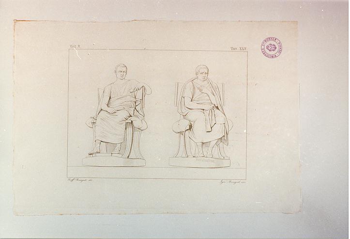 POSIDIPPO E MENEADIO (stampa, serie) di Bonaiuti Ignazio, Bonaiuti Raffaele (sec. XIX)