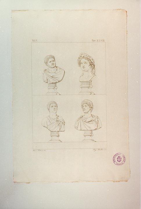 CARACALLA, NERONE, LUCIO VERO, DIOCLEZIANO (stampa, serie) di Bullica Reginaldo, Fattori Crescenzo (sec. XIX)