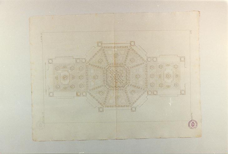 PAVIMENTO DELLA SALA DELLE MUSE (stampa smarginata, serie) di Bianchi Giuseppe, Moraldi Nicola (sec. XIX)