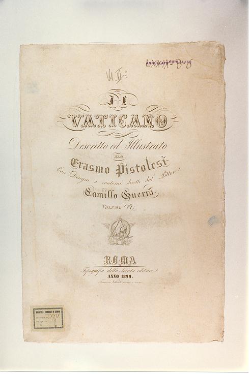 STEMMA DELLA SOCIETA' EDITRICE DI ROMA (stampa tagliata, serie) di Valenti Francesco (sec. XIX)