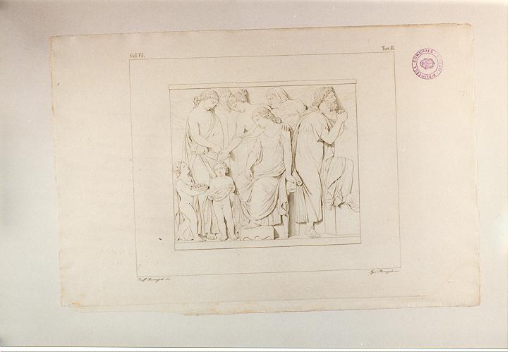 RILIEVO (stampa tagliata, serie) di Bonaiuti Ignazio, Bonaiuti Raffaele (sec. XIX)