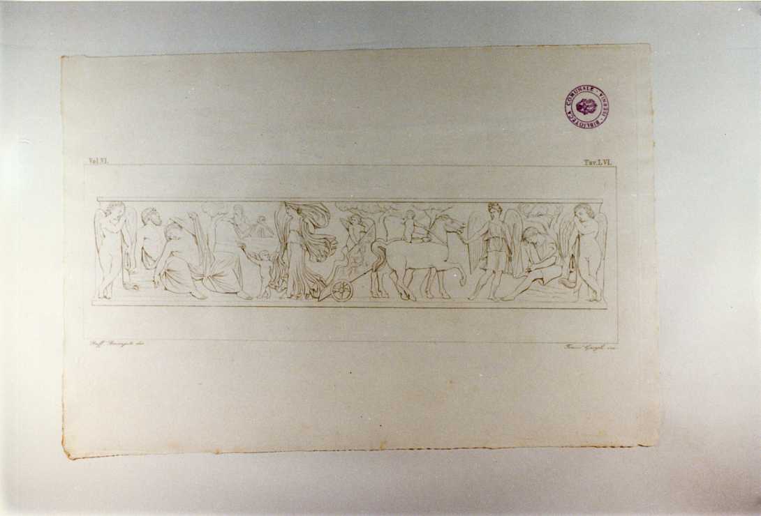 DIANA ED ENDIMIONE (stampa tagliata, serie) di Garzoli Francesco, Bonaiuti Raffaele (sec. XIX)