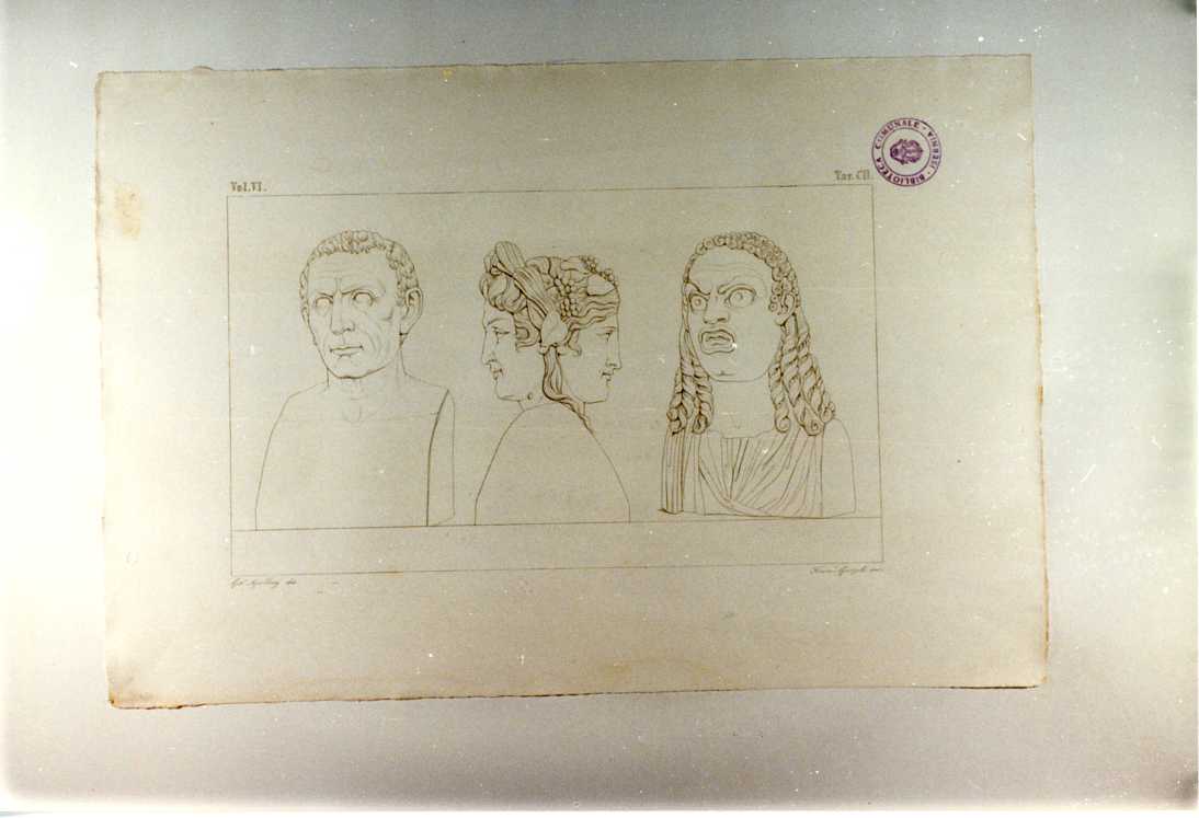 PLATONE; FAUNO; BACCO (stampa tagliata, serie) di Garzoli Francesco, Apolloni Girolamo (sec. XIX)