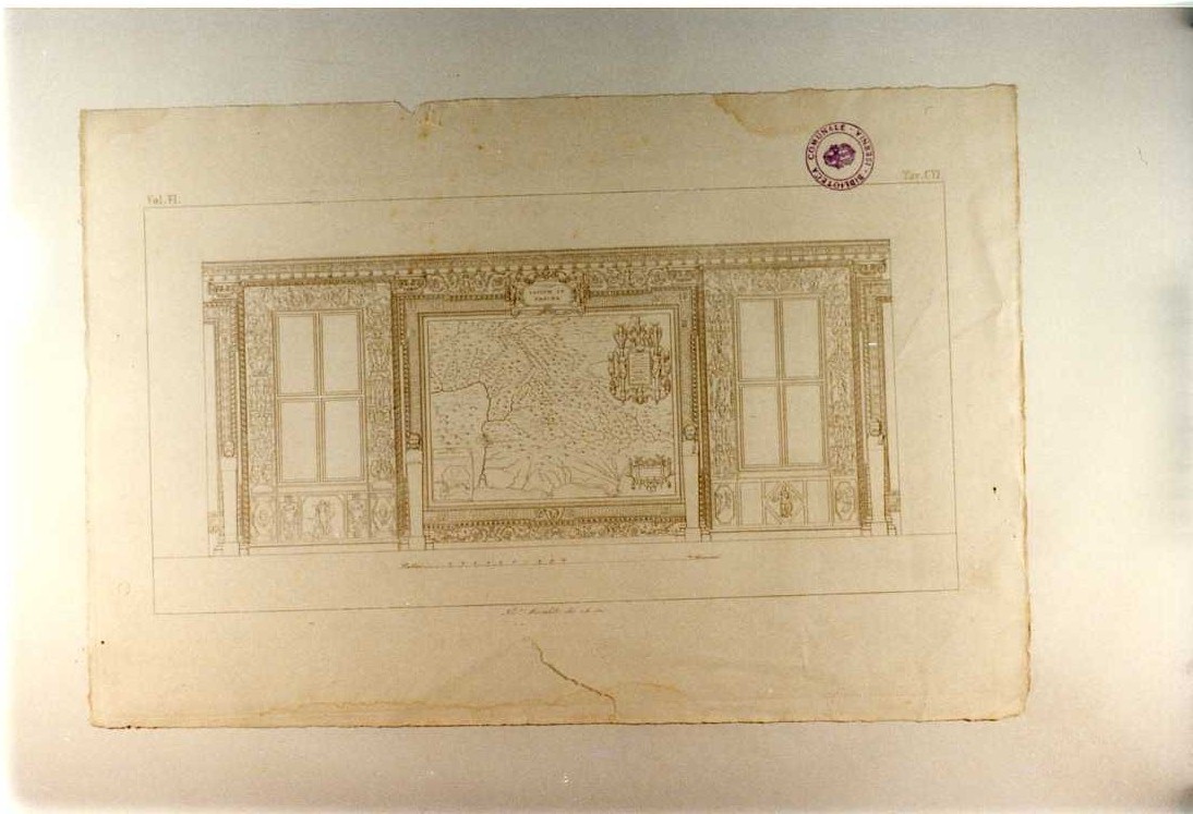 CARTA GEOGRAFICA DEL LAZIO (stampa tagliata, serie) di Moraldi Nicola (sec. XIX)