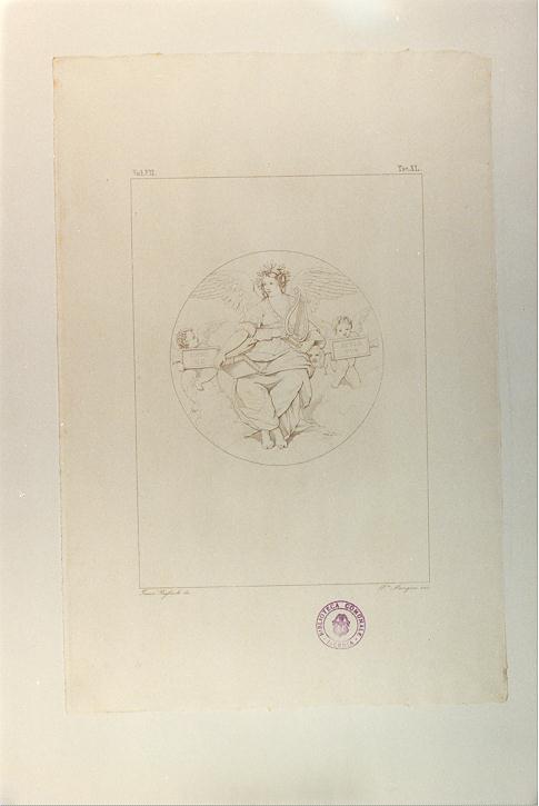 LA POESIA (stampa, serie) di Sanzio Raffaello, Mangion Pietro, Pagliuolo Francesco (sec. XIX)