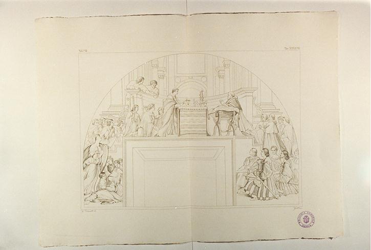 MIRACOLO DI BOLSENA (stampa, serie) di Sanzio Raffaello, Ciccarelli Giuseppe (sec. XIX)