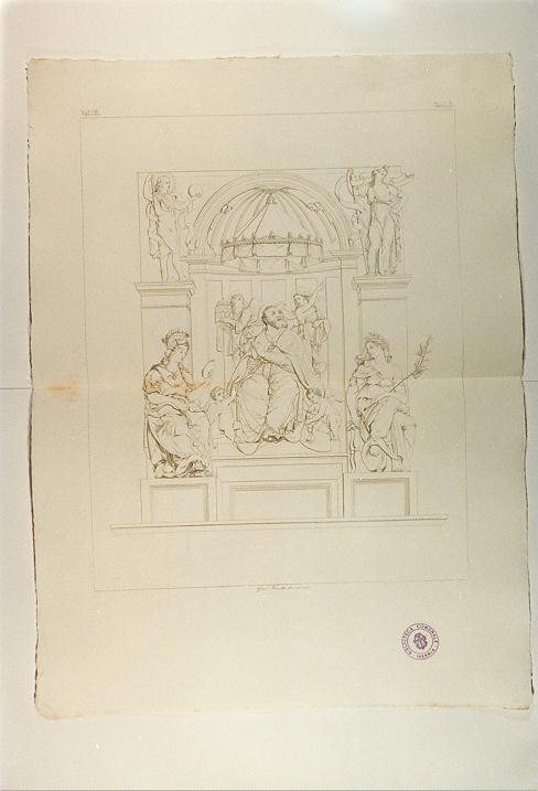 SAN DAMASO (stampa, serie) di Pippi Giulio detto Giulio Romano, Ferretti Giuseppe (sec. XIX)